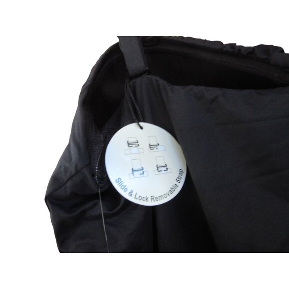 Coco Reef Grace Tankini Top Black Silver Trim 44DD NWT Shelf Bra Sporty Summer - Picture 4 of 10